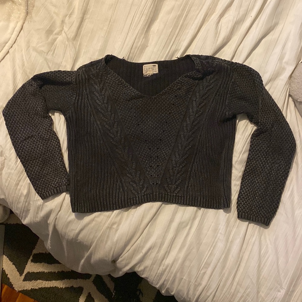 LA Hearts Crop Sweater